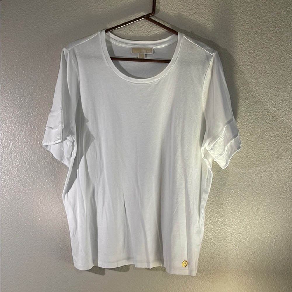 Michael Kors White Boxy Short Sleeve T-Shirt